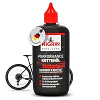 NIGRIN BIKE-CARE E-Bike-Kettenöl, 100 ml Flasche, Fahrradkettenöl, verringert Reibung, macht Fahrradketten leichtläufig