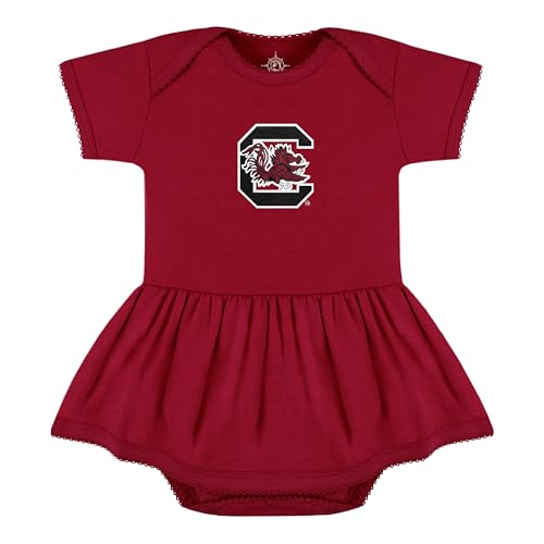 Image of Creative Knitwear College Baby Picot Bodysuit Dress - Team Logo, Multiple Colors, for Baby Girls (0-24 Months)