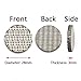 304 Stainless Steel Sintered Micron Wire Mesh Plate Filter Strainer Round Shape Multilayer Filter Disc (Dia 28mm x Thick 3mm, 1pc)