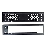 KSHEERI New Slim Number Plate Frames (Front and Rear), Car Registration Plate Slim Holders for All Cars, Car Licence Plate Covers, Universal Fit (Set of 1)