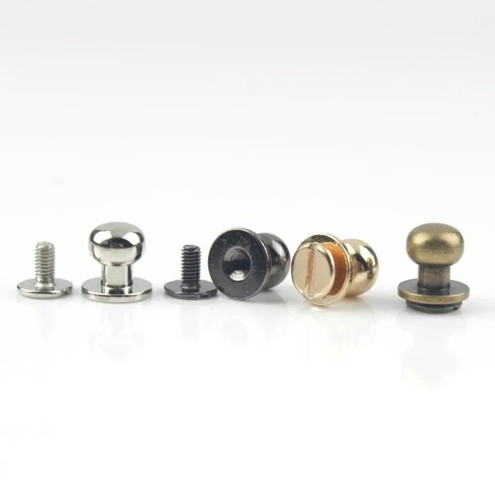 Lot De 6 Clous à Tête Boule 12x10mm – Anneau Argent, Poteau à Billes