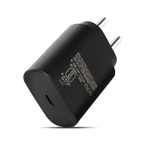 Image of Original 25Watt Adapter for Samsung Galaxy m34 5g m53 5g f23 5g m14 5g f14 5g m33 5g a34 5g a54 5g-Black