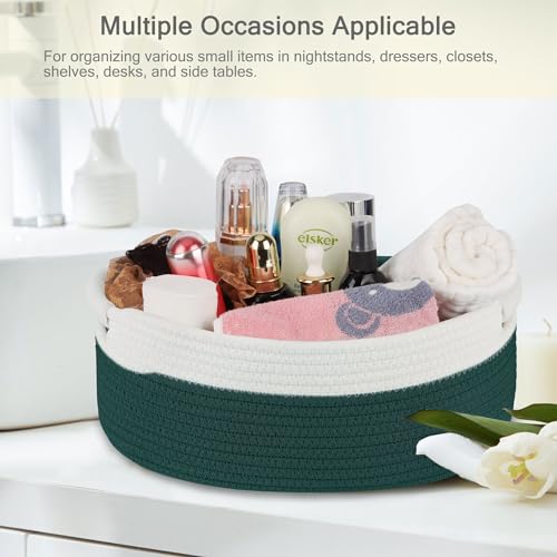 image for BOSROTY Small Woven Basket with Gift Bags and Ribbons, Empty Gift Bask