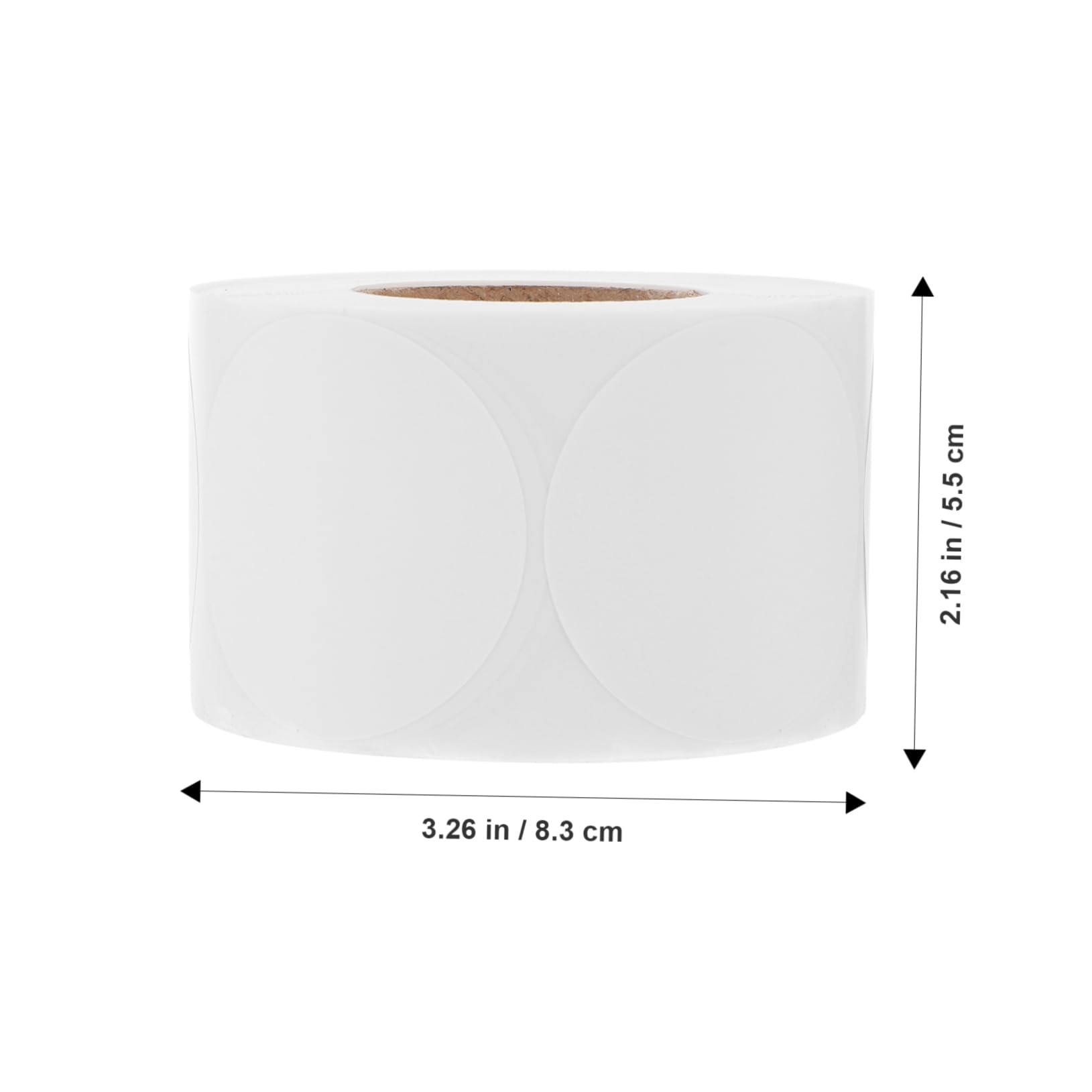 NUOBESTY 4rouleaux Étiquettes Thermiques Rondes Pour Colis Autocollants Adhésifs Blancs Pour Et Prix Résistantes à Eau Et Aux