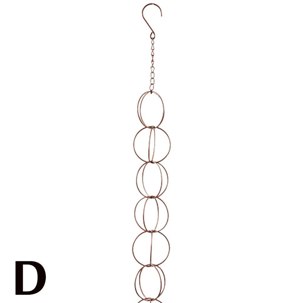 HeeDz Catena Della Pioggia Per Grondaie, Gazebo Da Giardino, Decorativa, Di Ricambio, Pluviali, Coppa, Pioggia, 1 M, Deviare, Capannoni D'acqua, Tetti, Tende Da Sole, Catena I3s2 - 9