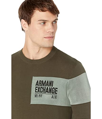 A|X Armani Exchange Men's Side Sleeve Contrast Logo Sweater, Rosin, Xl #TOP2