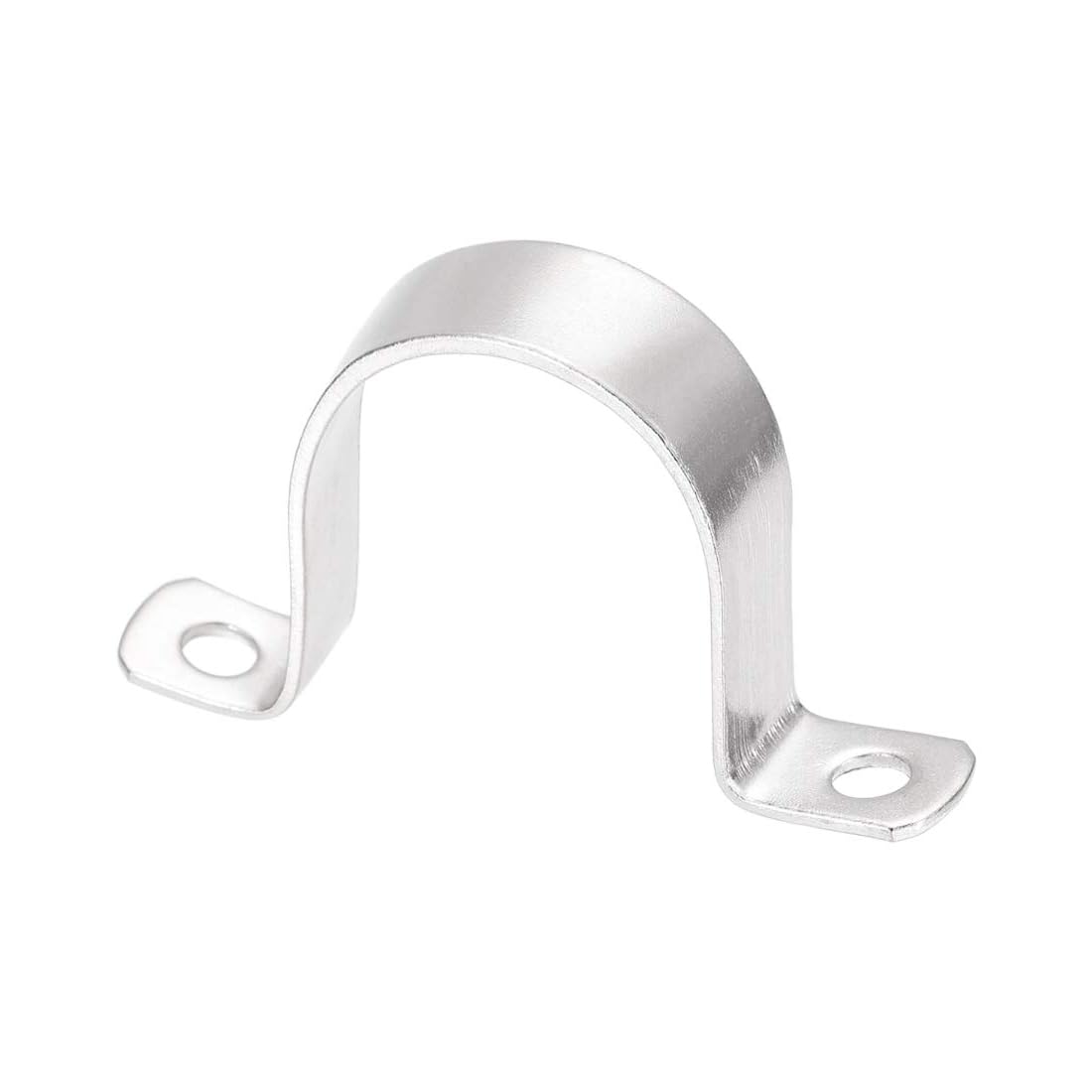 Unifizz 50mm(2") Heavy Duty 2 Hole U-Bracket Pipe Clamp,304 Stainless Steel Rigid U-Tube Strap Clamp Hanger Tube Tension Clips 2pcs — image 1