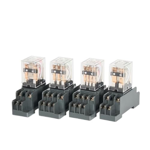 Relais intermédiaire 220V 24V base 8 pieds HH52P mini relais inverseur