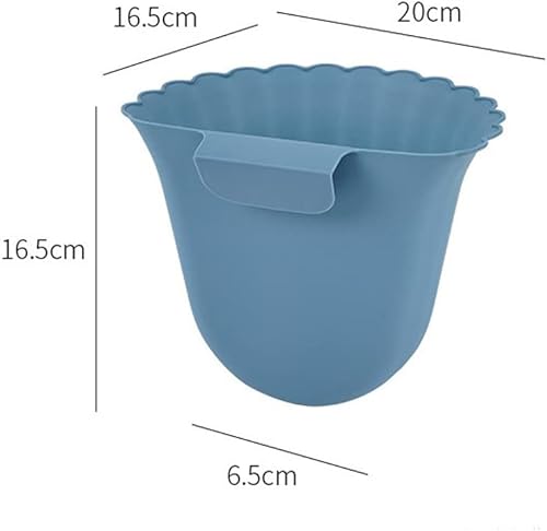 Miniatura 5 de beyondy Cubo de basura colgante, cubo de basura colgante de cocina, cubo de basura pequeño colgante (azul+verde+rosa+blanco)