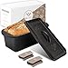 BALISES Gusseisen Brotbackform mit Deckel - Einzigartige Backergebnisse - lebenslang haltbar & flexibel einsetzbar - Gusseisen Kastenform - Ideal Zum Brotbacken, Braten & Kochen – Brotform