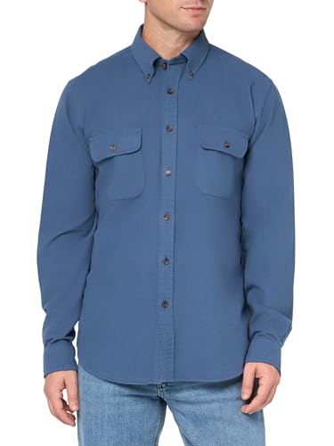 Chemise à manches longues en flanelle homme au tissage noble