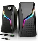 LDAS Computer Speakers for Desktop Monitor, USB/USB-C Powered PC Speakers with Stereo Sound, Headphone-in for Desktop, iMac, MacBook, Laptop, Monitor