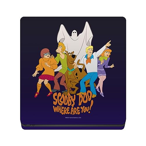Sticker Scooby-Doo PS4 Slim vinyle pour masquer les rayures de console et manette