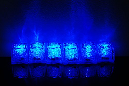 Litecubes Brand 3 Mode Blue Light Up Led Ice Cubes (6) #TOP2