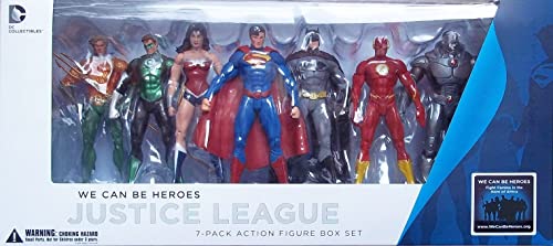 Image of Dc Collectibles We Can Be Heroes: Justice League 7-Pack Box Set (Multicolor)