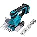 2-IN-1 Grasschere und Heckenschere, Kompatibel mit Makita 18V Akku, Kleine Gras und Strauchschere Ideal für Kompakte Gartenarbeiten (ohne Akku)