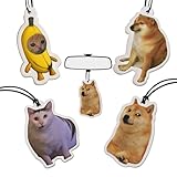 Impression recto-verso : Orné d'un chat expressif imprimé recto-verso, cet adorable pendentif apportera une touche d'originalité à votre voiture et lui donnera un look unique et attrayant qui impressionnera vos amis.
