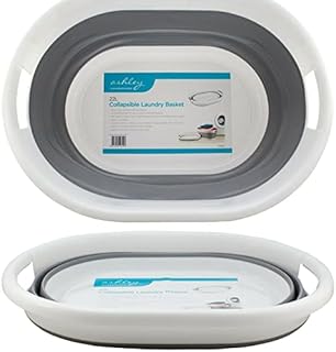 Ashley Homewares JANOON Collapsible Laundry Basket Folding Cloth Washing Pop Up Storage Bin 22L