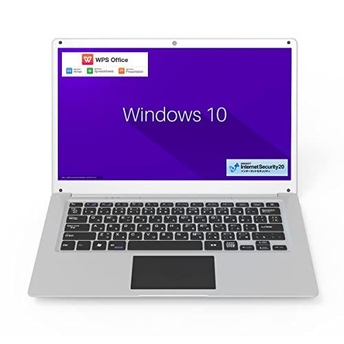 GM-JAPAN 超軽量 薄型 PC ノートパソコン WEBカメラ/ WPS Office / Celeron / WIFI / USB3.0 / HDMI / 14.1インチ / SSD 128GB / メモリ 6GB/日本語キーボート