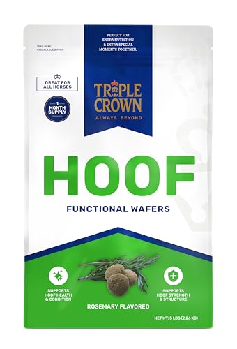 Triple Crown Hoof Wafer, Functional Horse Wafers, Hoof Supplement, Biotin for Horses, Horse Hoof Wafer, 5 lbs