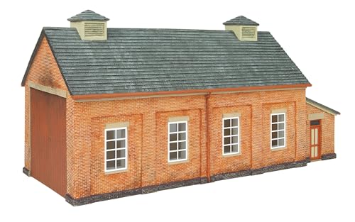 Abri à motrice GWR bâtiment ferroviaire décor dépôt train bois