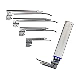 Warp United Veterinary SMT-II Laryngoscope Set with 5 Blades 75-210 mm for Animals