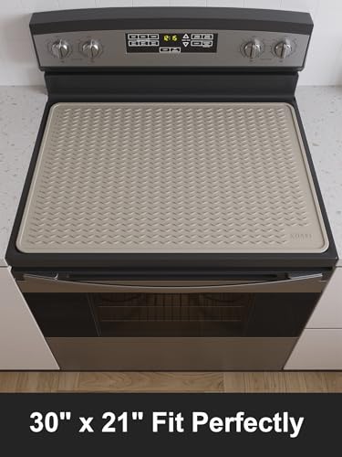 Stove Top Covers for Electric Stove, Food Grade Heavy Duty Silicone Glass Stove Top Cover Protector, Induction Cooktop Protector, Heat Resistant Range Ceramic Stove Top Covers Mat, Oven Cover