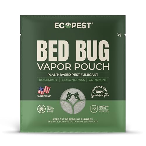 Bed Bug Vapor Pouch | Natural Bedbug Killer for Treating Luggage, Mattress,...