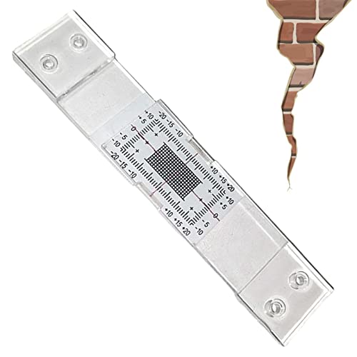 fisurómetro,grietas,Ranura para superficies planas, grieta - Tell-Tale Accesorio para monitoreo y registro grietas