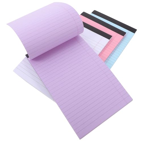 Blocs-notes lignés de couleur SHINEOFI format légal pour structurer les notes de bureau et école