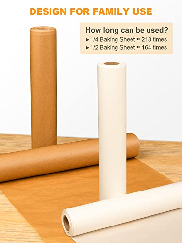 Smartake Parchment Paper Roll, 13 In X 164 Ft, 177 Sq.ft Baking Paper With Metal Cutter, Non-Stick Baking Paper Sheets, Greaseproof, Waterproof, For Cooking, Air Fryer, Grilling, Steaming (White) #TOP3