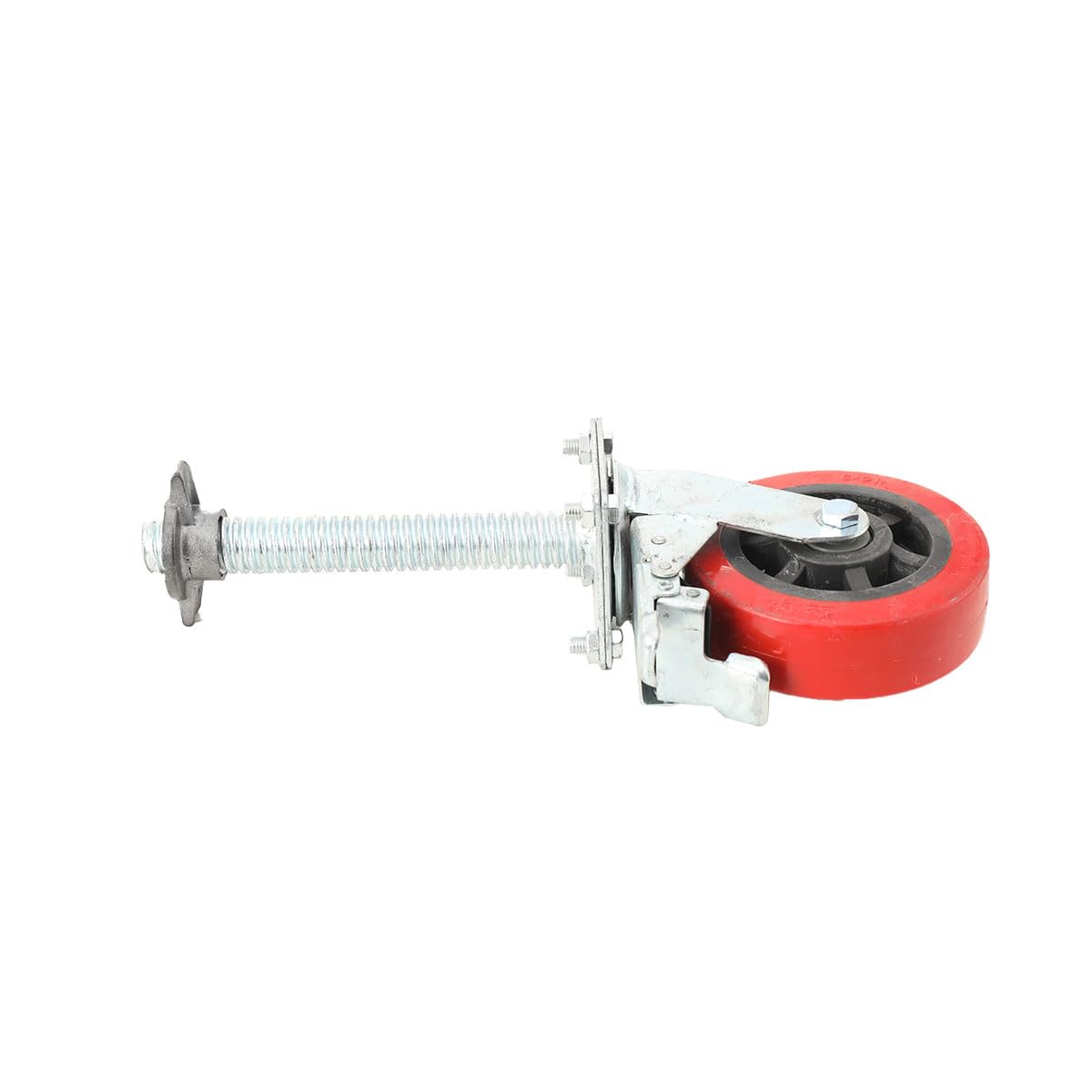 Ruote Per Carrello Industriali 4 Pezzi Ø150 mm, Ruota Con Freno, Rotazione 360°, Portata Totale 500 kg, Acciaio Zincato, Per Mobili Ufficio Magazzino