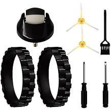 Tires for IROBOT ROOMBA Front Wheel Caster Replacement Parts Kit for ROOMBA 614 650 665 671 692 694 761 770 780 790 805 850 860 861 866 877 880 890 891 895 960 980 981 985 Side Brush with Tools