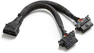 bbfly-B6 OBD2 Splitter 16 Pin OBD II Splitter Extension 1x Male and 2X Female Extension Cable Adapter (1FT/30CM) (1Pack)