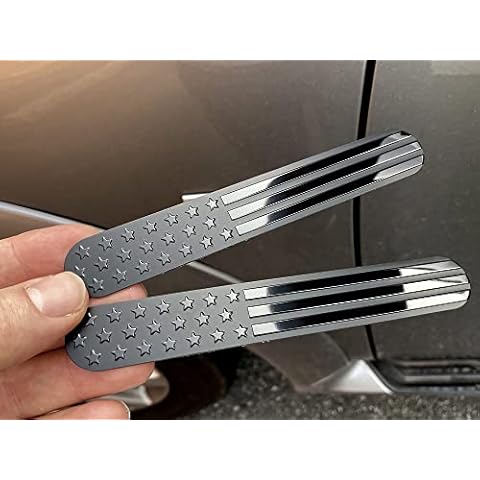 eVerHITCH USA American Metal Flag Auto Fender Emblem Cover