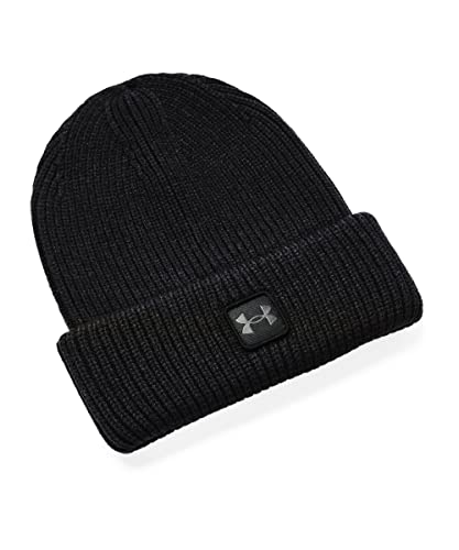 Under Armour mens Halftime Ribbed Beanie , (001)...