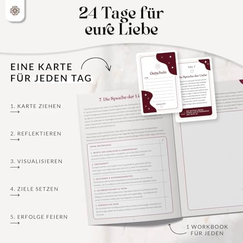 LEBENSKOMPASS® Vision Board Set & Bucket List für Paare ”Unsere Zukunft” - DAS ORIGINAL - Bastelt ein gemeinsames Visionboard für euer Leben - für Partner und Pärchen, Jahrestag Geschenk