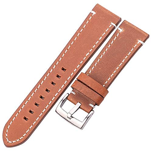 Sangle montre cuir rétro fait main bracelet homme femme 18mm 20mm 22mm
