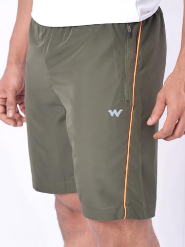 Image of Wildcraft Men's Solid Regular Fit Shorts| Mid Waist with Adjustable Drawcord