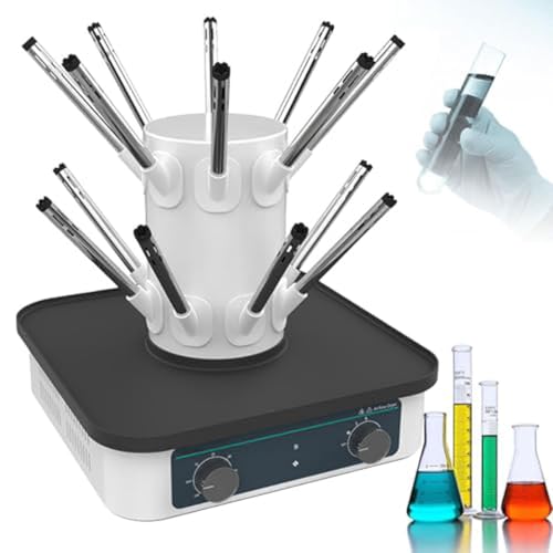 Lab Airflow Dryer Rack,12/16/24 Holes Electric Lab Drying Racks with Tree Branch Type Duct, Timing Range 0-60min and Temp RT~85℃,Glassware Dryer Equipment,for Experiment, Industrial(16 Holes)