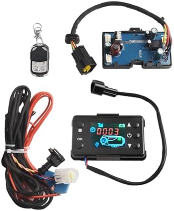 Diesel Air Heater LCD Control Board 12V 24V Monitor Switch with Remote Control for Car Truck Parking Heater System 2kw 5kw Power -30 to 40°C Temperature Range