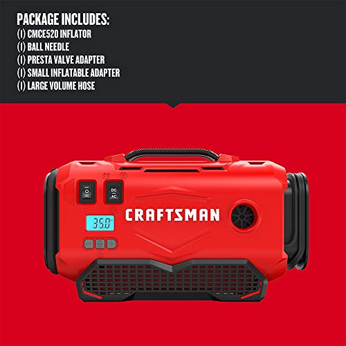 Image of CRAFTSMAN V20 Inflator with Lithium Ion Battery, 2.0-Amp Hour, Charger Sold Separately (CMCE520B & CMCB202)
