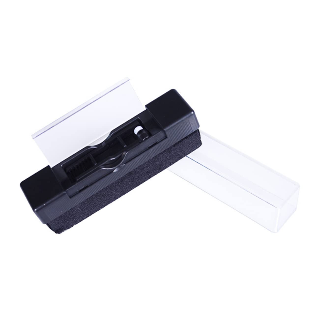 KICHOUSE 1Set Phonograph Record Cleaning Kit Vintage Vinyl Records Cleaning Brush for Turntables Removes Dust and Stains Restores Vinyl Charm Black