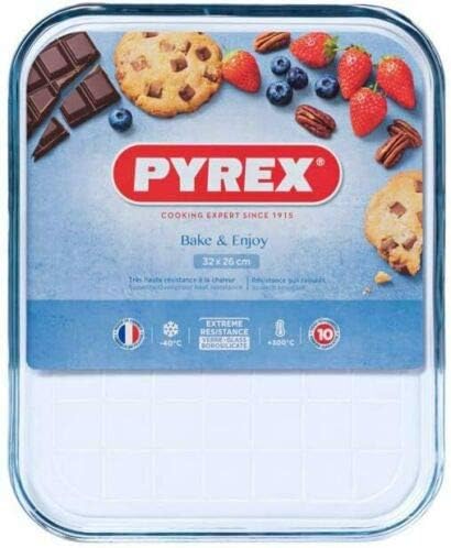 3 X Pyrex Borosilicate Glass Baking Tray