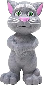 VGRASSP Repeating Words Talking Tom Cat Toy for Kids with Songs and Stories in Funny Tone (Talking Cat) - Color as per Stock