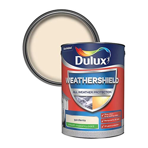 Dulux Weathershield Smooth Masonry Paint - Gardenia - 5L