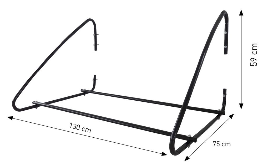 START Supporto in acciaio a parete per pneumatici portata max di 120KG, porta gomme per garage, misure 130x75x59 cm, ideale per il cambio gomme