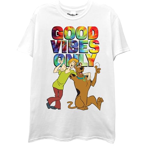 T-Shirt Scooby-Doo Good Vibes à manches courtes pour homme en coton casual