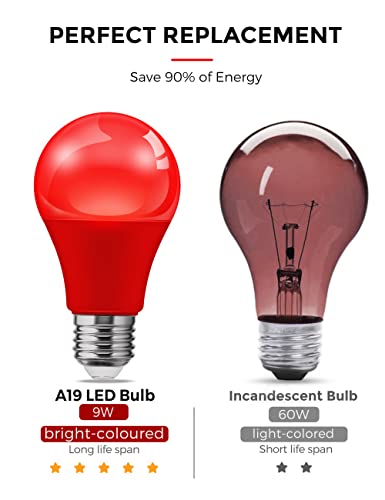 Image of L LOHAS LED Red LED Light Bulbs for Christmas Decoration