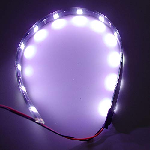 Dc 12V Waterproof 1Ft 15 Led Strip Underbody Light With 6 Inches Wires For Motor (White,Pack Of 6) #TOP5